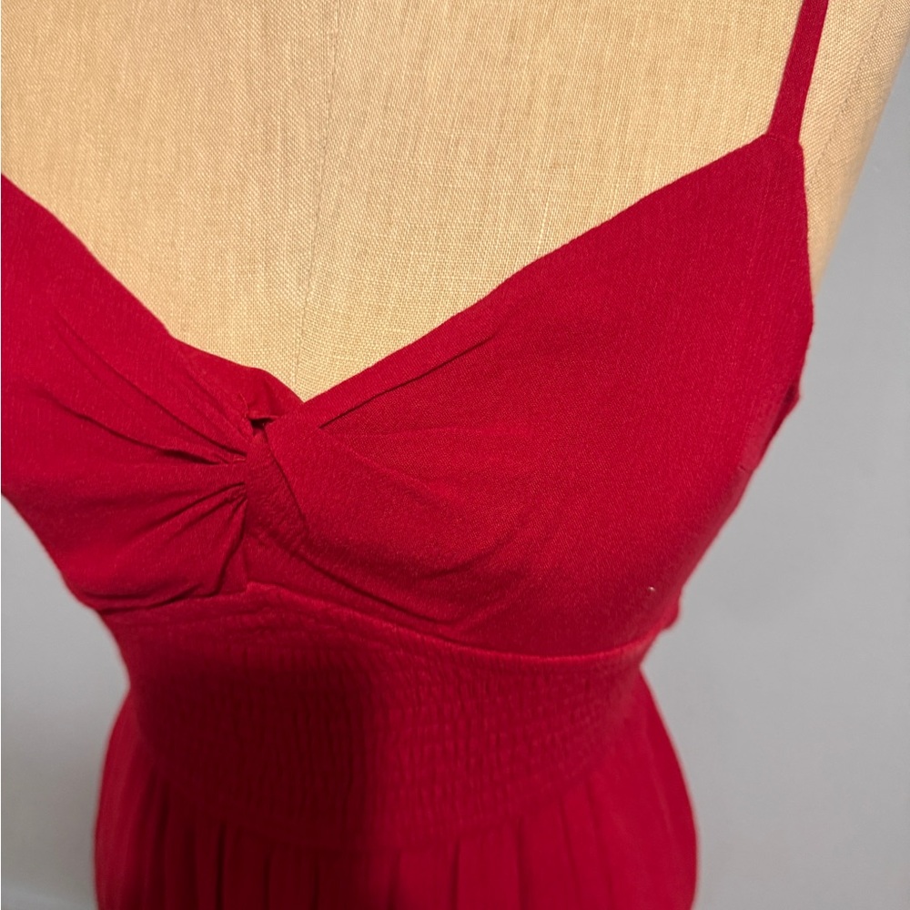 Hollister Strapless Red Dress - Picture 5 of 9